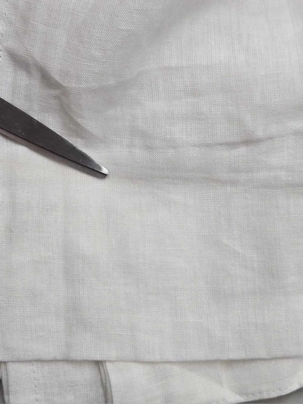 QUINCE Set Of 2 48x108 European Linen Curtains White 0351
